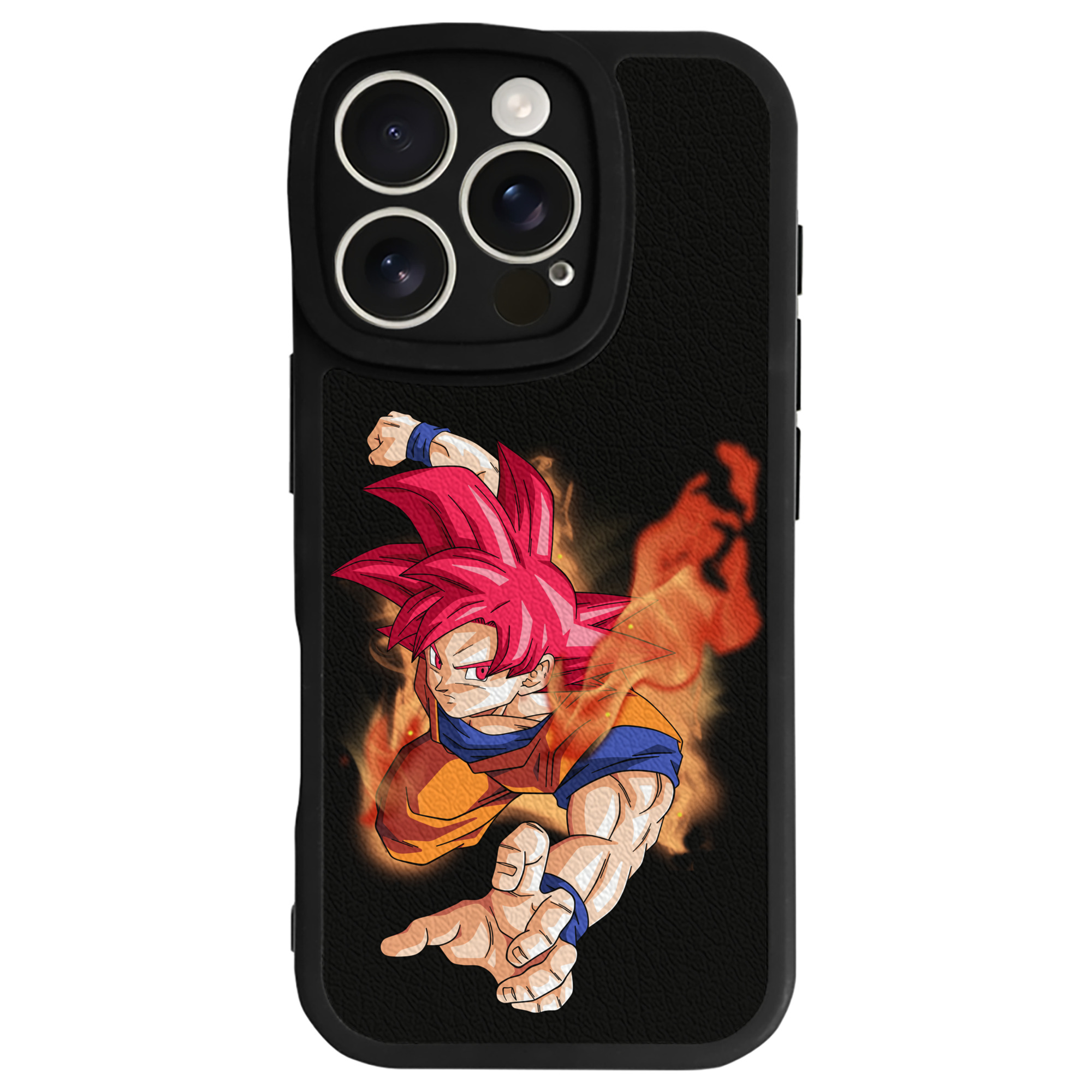（画像用） ドラゴンボール 孫悟空（そん ごくう）Son Goku カカロット DRAGON BALL Kakarotto 【iPhone 16シリーズ対応】シリコンスマホケース（レザー調） 材質：シリコン
